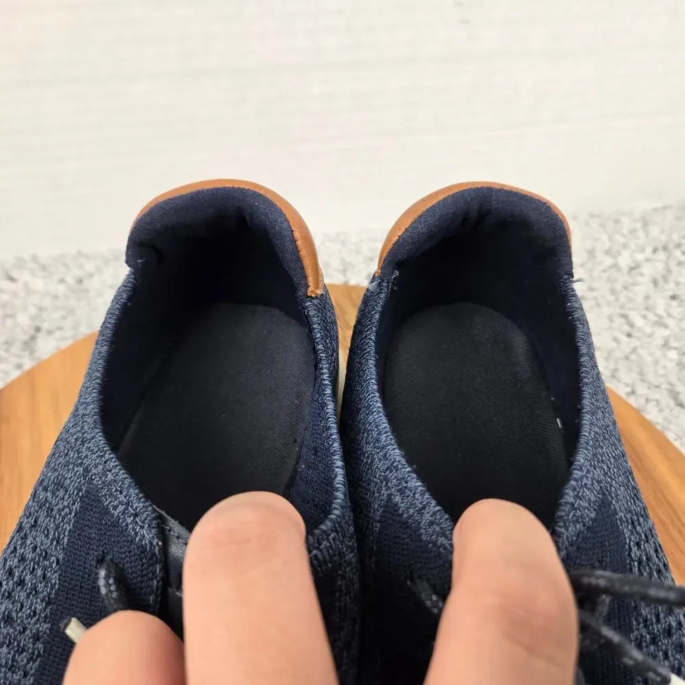Cole Haan Mens 11.5M GrandPro Stitchlite Navy Blue Knit Casual Lace Up Sneaker